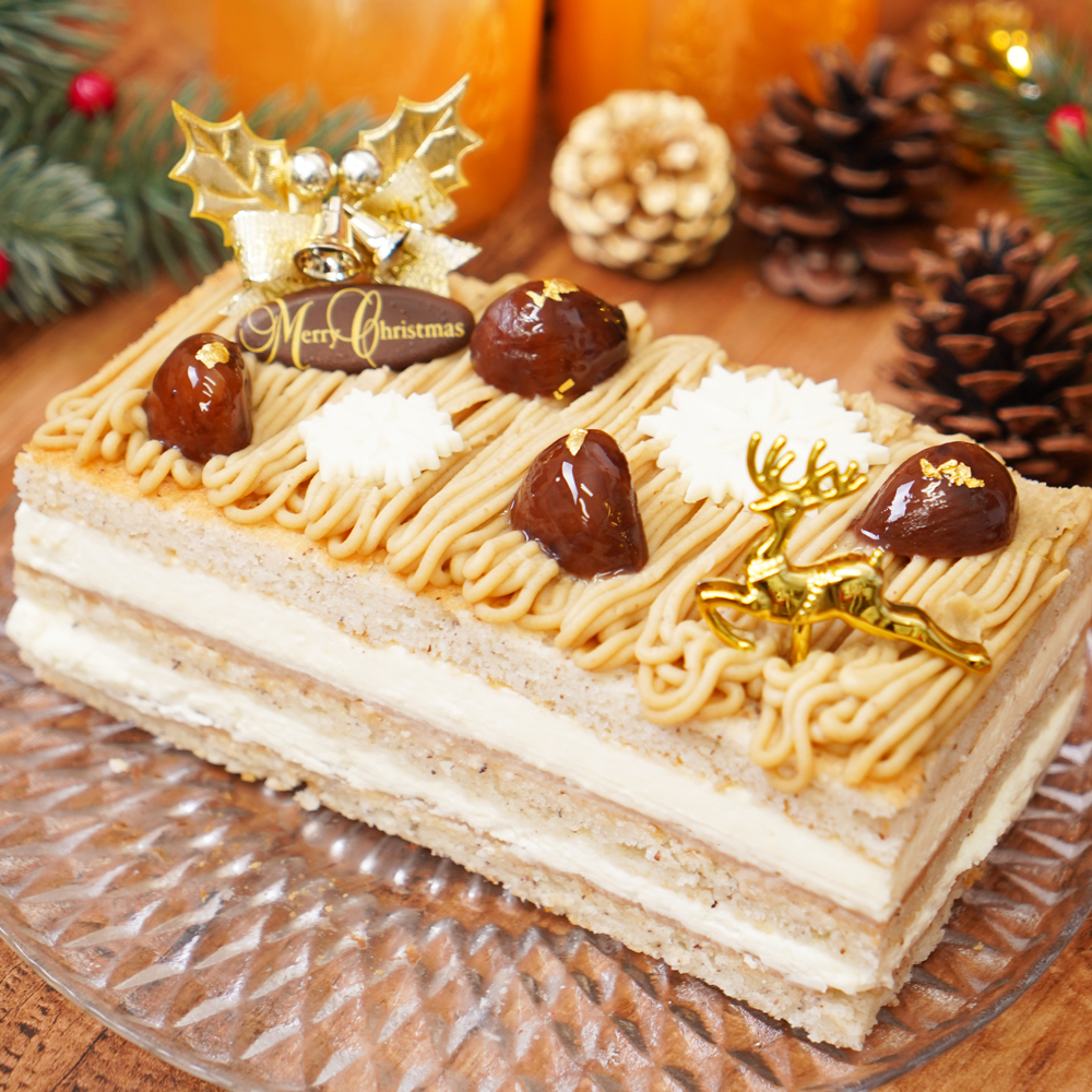 Bûche de Noël au Marron Chantilly