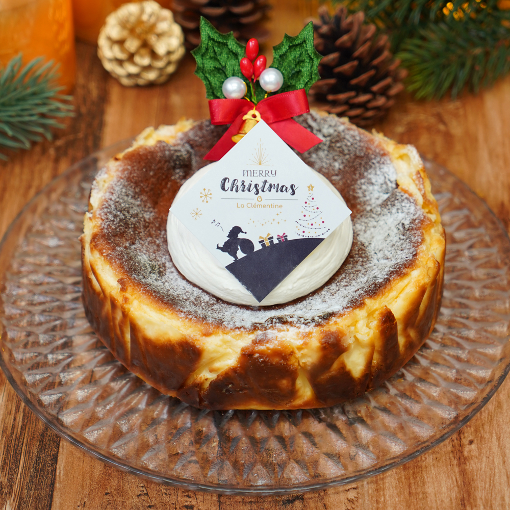 Gâteau Basque au Fromage de Noël